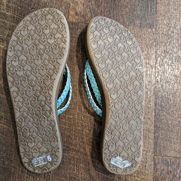 Women's Cobian Leucadia Turquoise Braided Sandals, NWT Size 6 - Picture 4 of 5